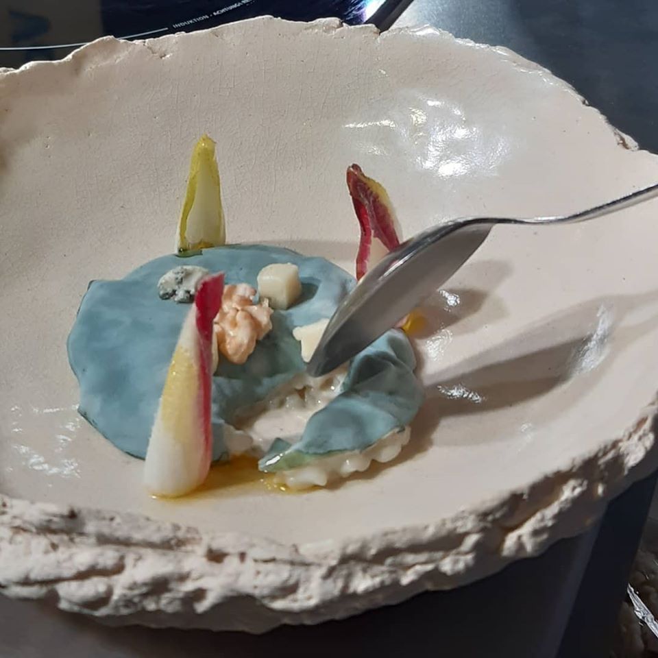 Arroz de queso azul con endivias, de Luis Arrufat