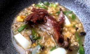 Arroz a la pepitoria de cabrito